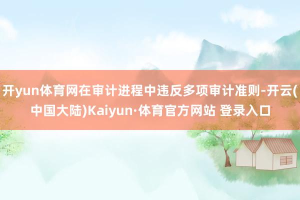 开yun体育网在审计进程中违反多项审计准则-开云(中国大陆)Kaiyun·体育官方网站 登录入口